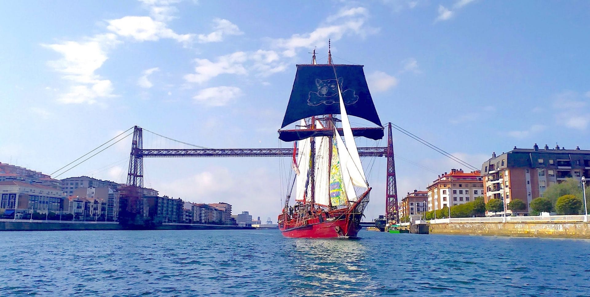 Bilbao, Tall Ship, Atyla, Sailing Ship, Bizkaia Bridge, Portugalete Arenas