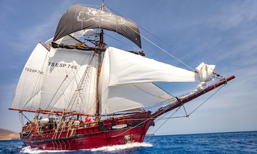 Atyla Ship Sailing Fisheye Lens Perspective