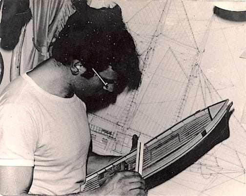 Esteban Vicente Atyla Schiffszeichnungen Vermessung Marine traditioneller Schiffbau Schiffsbauer 1979