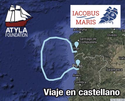 Passeio de Vela Navio Clássico Aventura de Vela no Mar Férias Windseeker Reserva Online Exclusivo 2022 Porto Portugal Vigo Espanha Galiza Jacobs Way By Sea