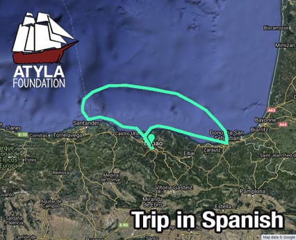 Viatge en vela en un vaixell antic Atyla Aventura al mar Vacances Bilbao País Vasc Reserva Reserva en línia Descompte exclusiu Abril 2022 Espanyol