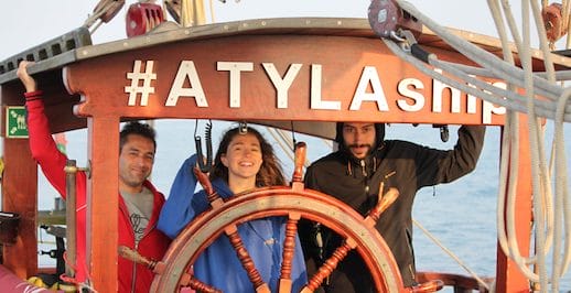 Besøg Ship In My City Atyla Velkommen Åbne Døre Dagsture Sejlskib Pirate Classic Tall Ship Atylaship School