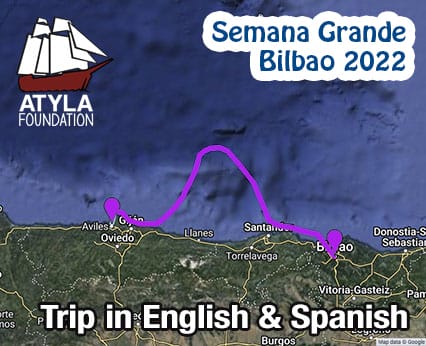 Voyage en voilier d'Aviles à Bilbao, Navire classique, Voile, Aventure en mer, Vacances, Réservez en ligne, Exclusif, 2022, Fêtes locales en Espagne 2022, Pays Basque en anglais