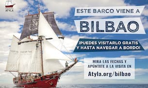 Cartel Atyla Bilbao Visita El Barco Bizkaia Pequeño