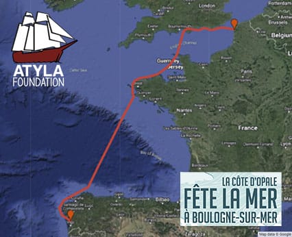 帆船之旅，Fete La Mer Boulogne Sur Mer，法国到西班牙，维哥，参观巴斯克加利西亚，旅行经典船，在老式船上航行，海上假期冒险，比较，在线预订，独家，英文