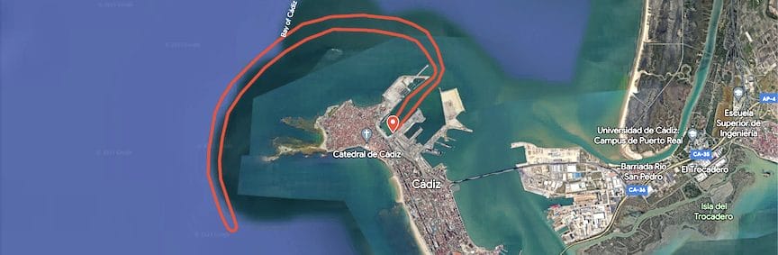 Cadiz Tall Ships Races Zeilparade Route Recorrido, Atyla Bezoek Excursies Dienstregeling Tickets Schema