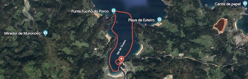 Rejseplan Udflugt Viveiro Celeiro Galicia, dagstur, flodmunding, flodmundinger, besøg, billetter