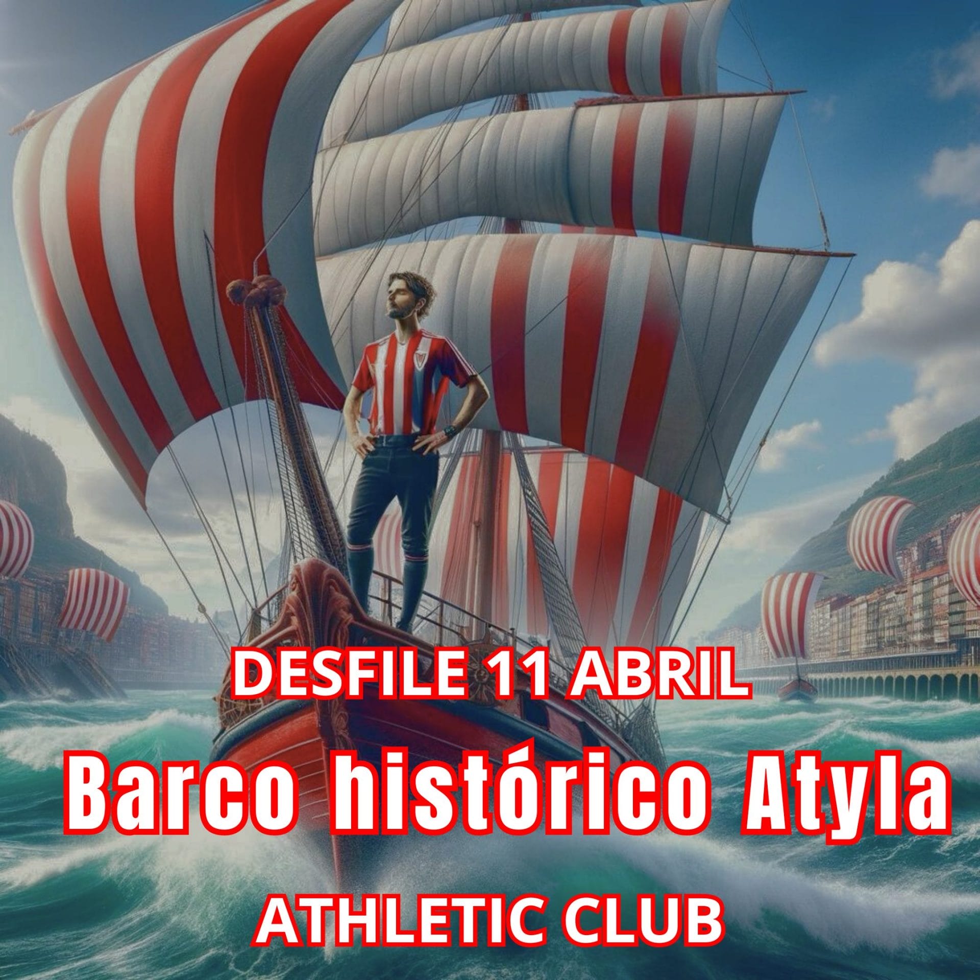 Recorrido Ría Bilbao, Celebración Athletic Club 2024, 11 De Abril, Ticket Apuntarse, Barco Histórico Atyla, Horario
